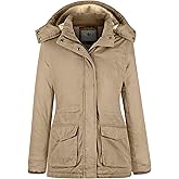 Wenven Women's Winter Warm Sherpa Lined Jacket Heavy Parka Coat with Hood