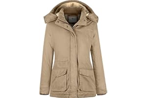 WenVen Women's Winter Warm Sherpa Lined Jacket Heavy Parka Coat with Hood