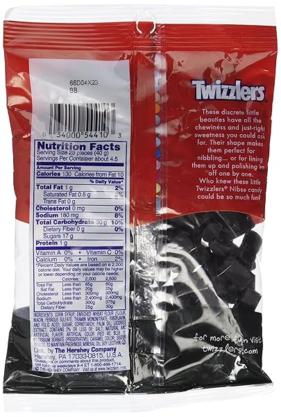 TWIZZLER LICORICE NIBS, 6 OZ