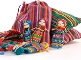 Purity Style Six Worry Dolls in a Bag Fair Trade Guatemala 6 cm view 5