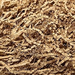 Wowxyz 1 LB Crinkle Cut Paper Shred Brown Crinkle