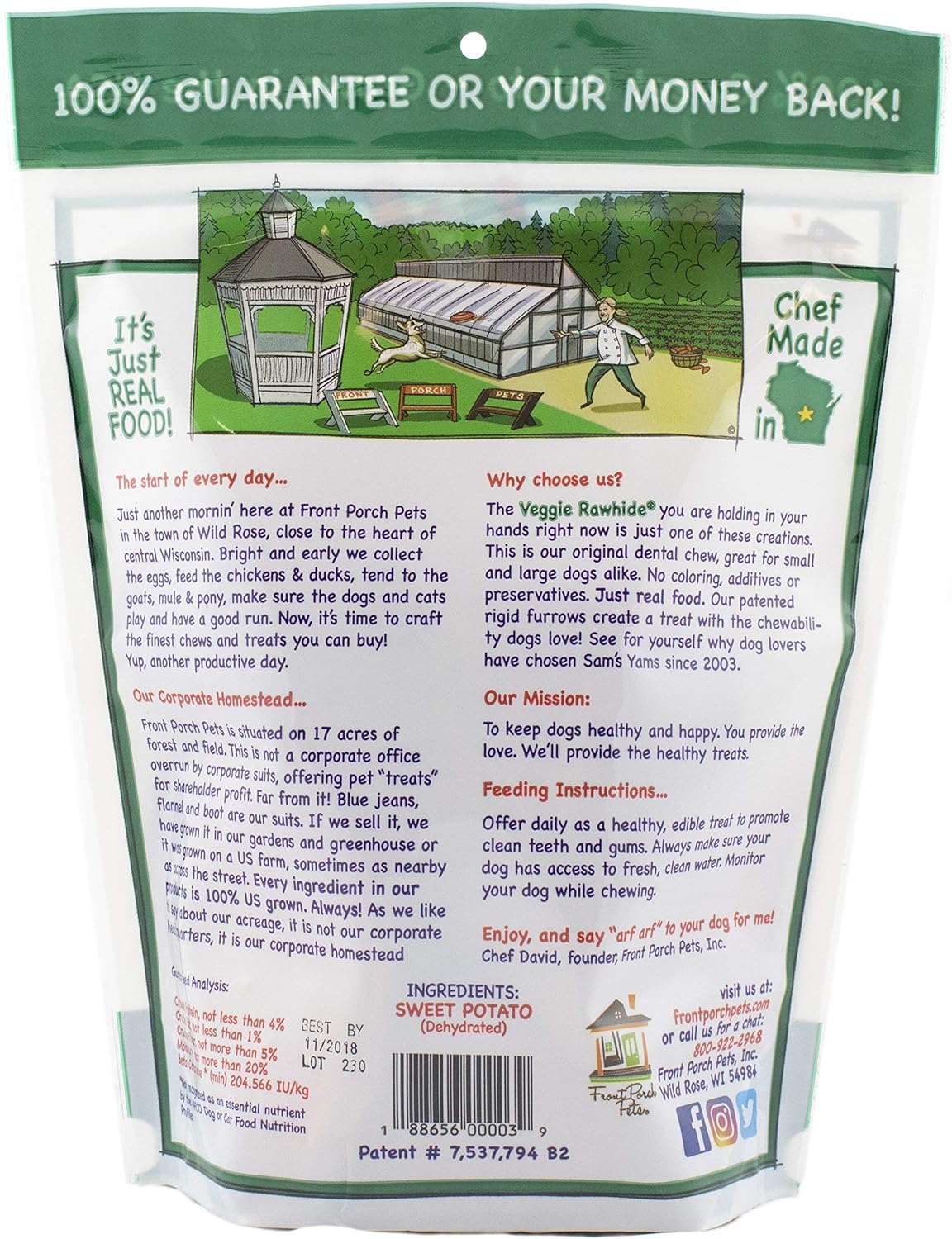 sam's yams sweet potato dog chewz