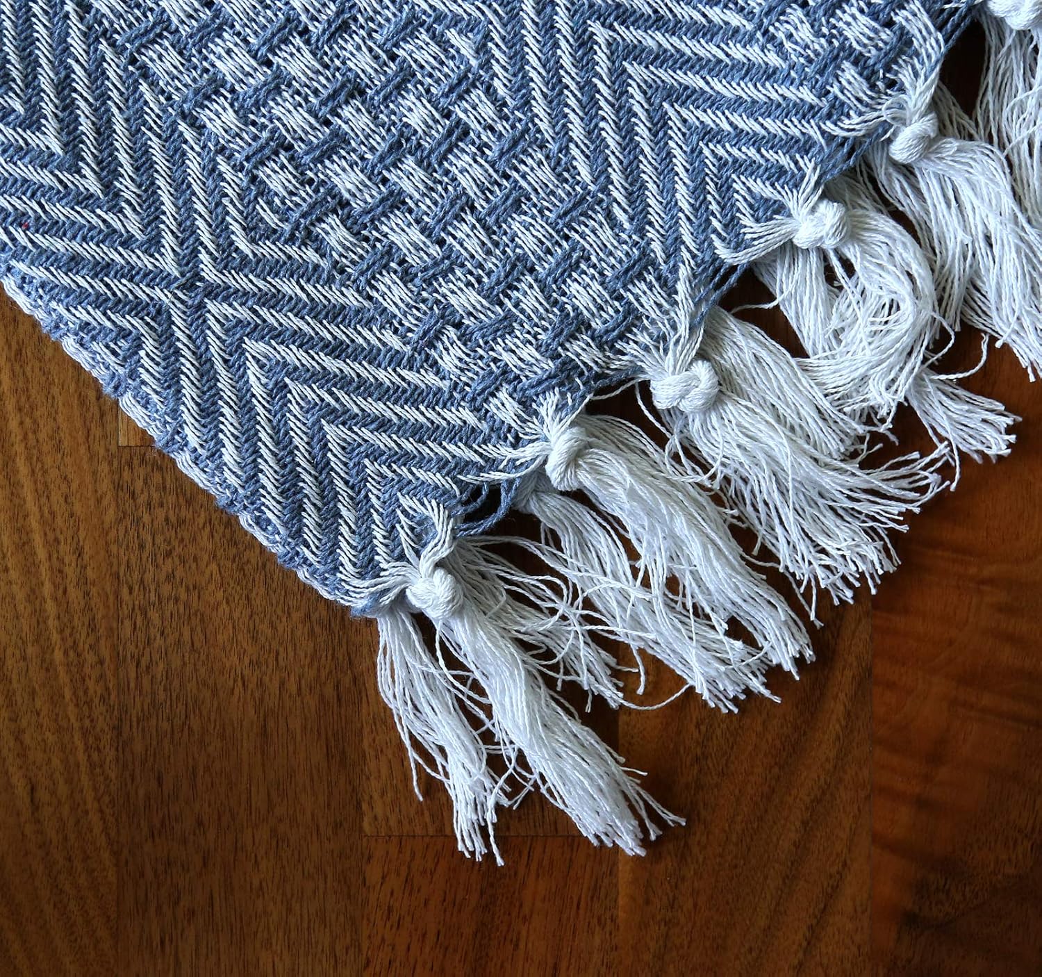 RAJRANG BRINGING RAJASTHAN TO YOU Blue Throw Sofa Blanket Soft and