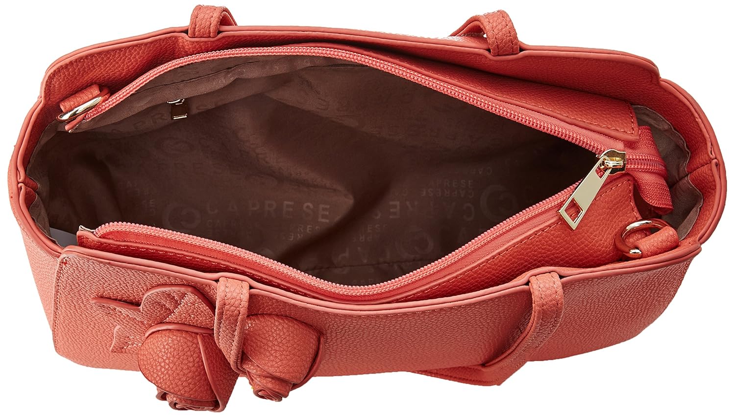 caprese mia women's satchel (peach)