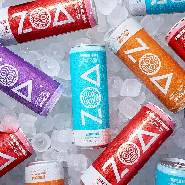 ZOA ZERO SUGAR ENERGY DRINKS – WHITE PEACH | HEALTHY ENERGY FORMULA WITH NATURAL CAFFEINE, DAILY VITAMIN C, ESSENTIAL B-VITAMINS | GLUTEN-FREE, KETO FRIENDLY | 12 OUNCE CANS (PACK OF 12)