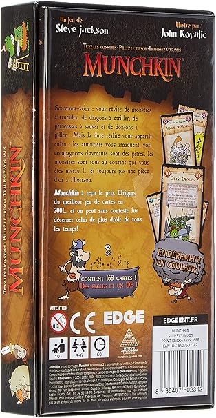 Asmodee - Juego de Cartas Munchkin [versión Francesa]: Amazon.es: Juguetes y juegos