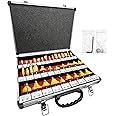 LU&MN Carbide Tipped Router Bit Set ( 35 PCS) with 1/4" Shank Wood Milling Saw Cutter, Multi-Purpose (Woodworking Tools for H
