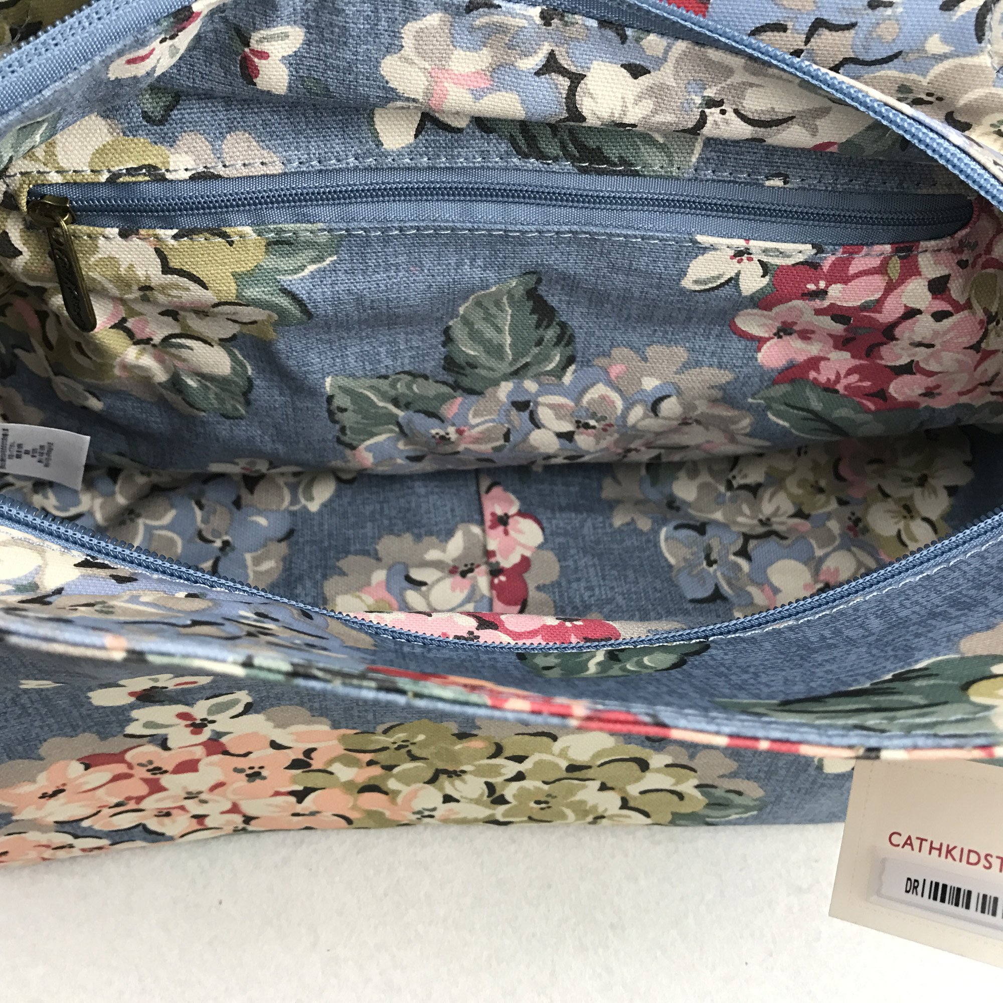 Cath Kidston Matt Oilcloth Day Bag Handbag Hydrangea Colour Blue 16AW