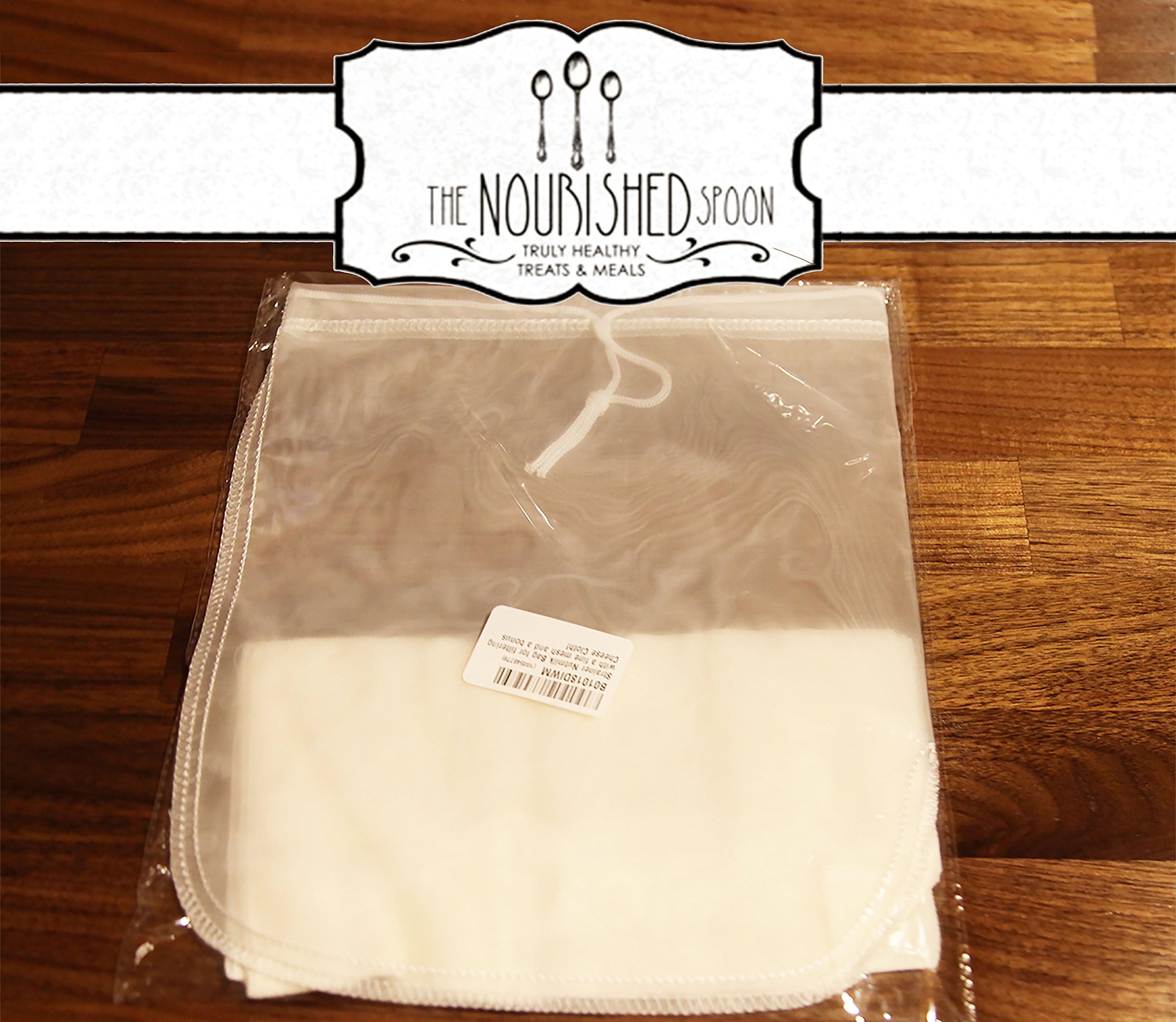 Nut Milk Bag with bonus Cheese Cloth! For nut milks coffee or yogurts