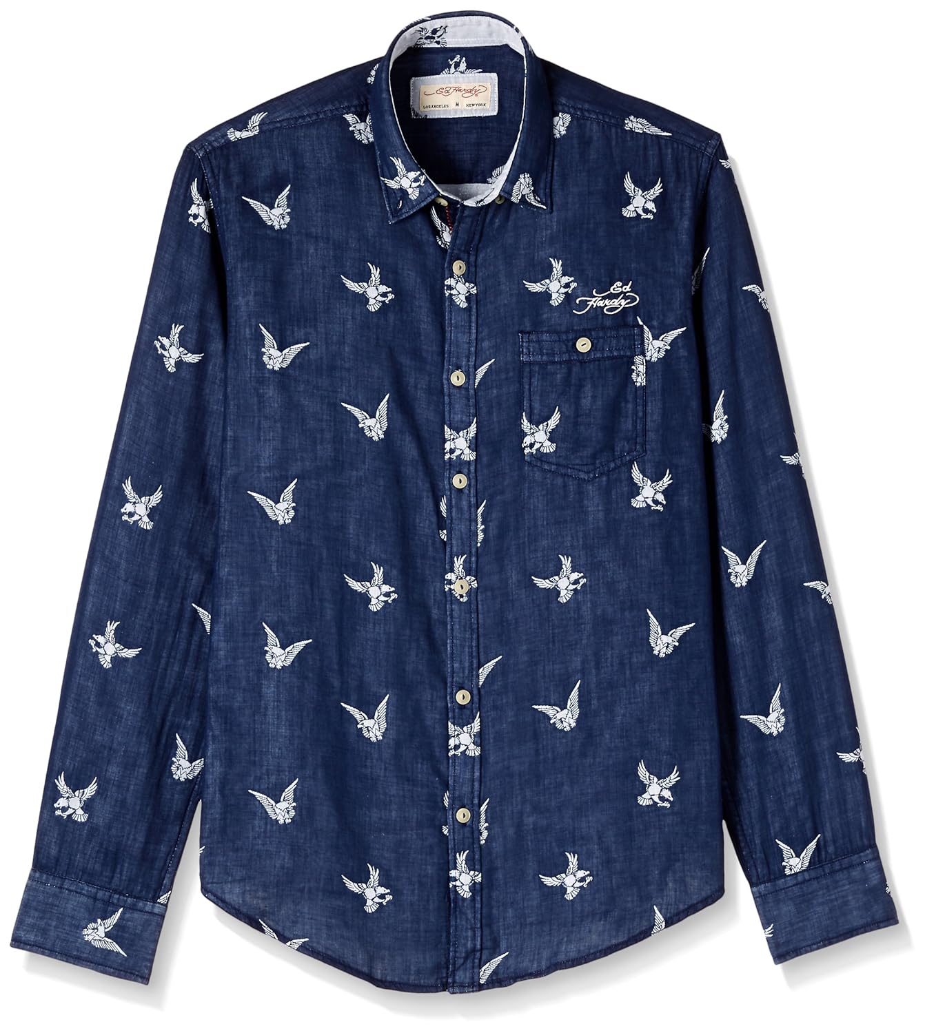 ed hardy men's dress shirt