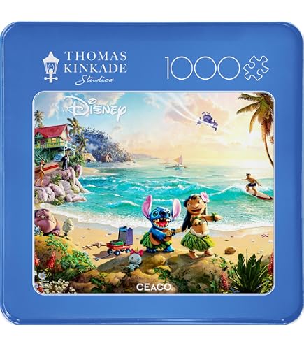 Trefl Premium Plus Quality- Puzzle Lilo & Stitch, Stitch & Angel - 1000 Pièces, Série de Puzzle avec Les Personnages Préférés, pour Les Adultes et Les Enfants à partir de 14 Ans