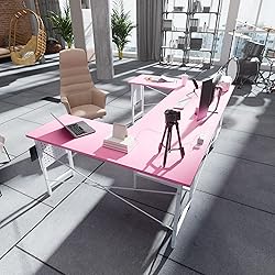 Pamray 71 Inch Large Computer Desk with Power