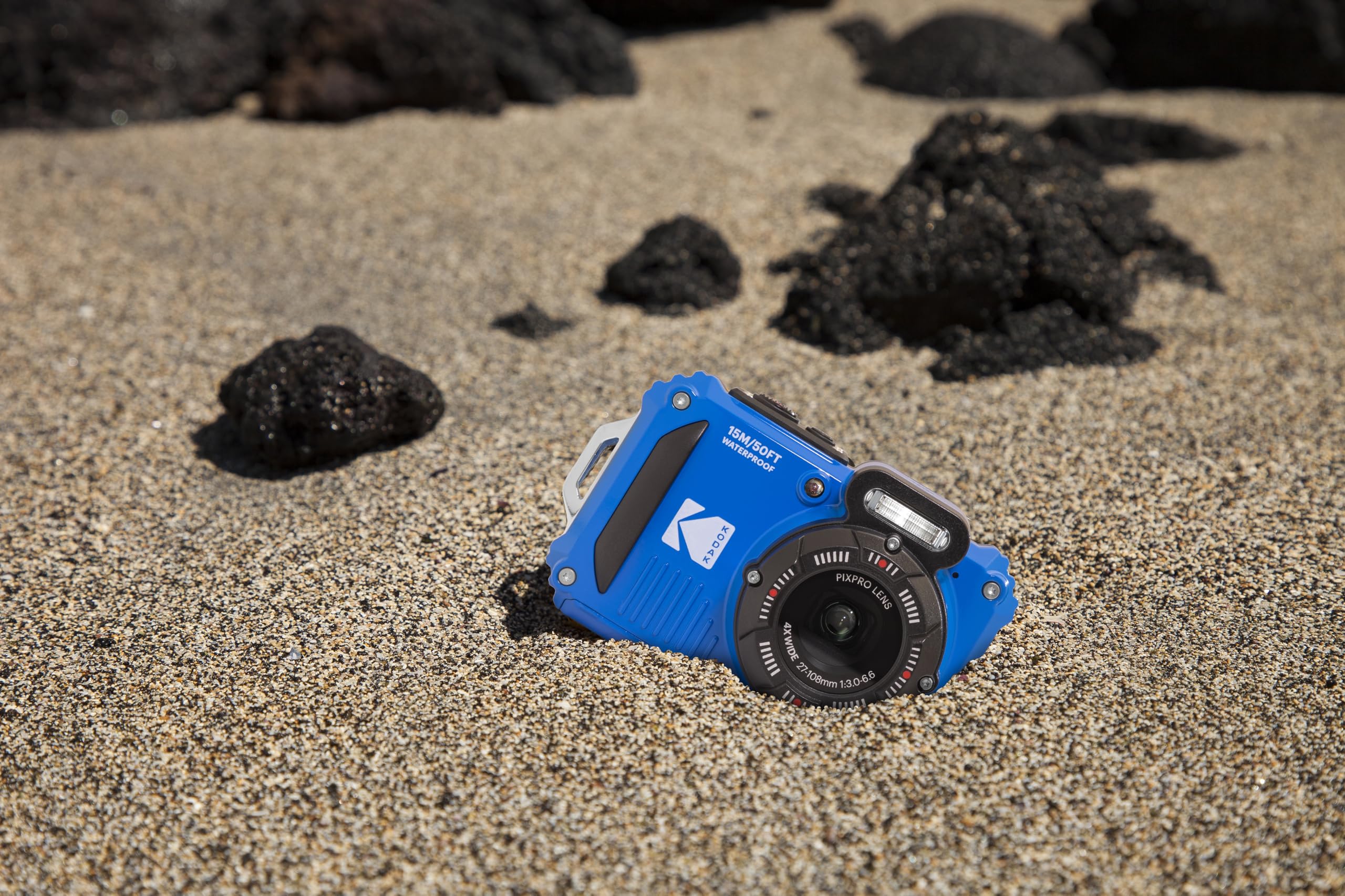 KODAK PIXPRO WPZ2 Rugged Waterproof Shockproof Dustproof WiFi Digital Camera 16MP 4X Optical Zoom 1080P Full HD Video Vlogging Camera 2.7