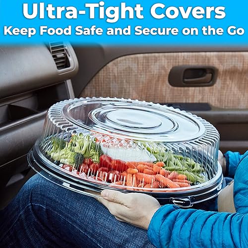 Heavy Duty, Recyclable 16 Serving Tray and Lid Large