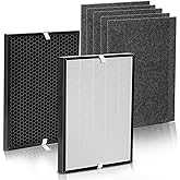 Air220 Air320 Replacement Filter Compatible with Bissell Air Purifier Filter Replacement 2677 2678 2804 for Bissell Air Purifier Air220 2609A, Air320 2768A And Air320max 2847A, 1 Set & 4 Pre-Filter
