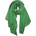 YOUR SMILE for Women Lightweight Breathable Solid Color Soft Chiffon Long Fashion Scarves Sun-proof Shawls Wrap