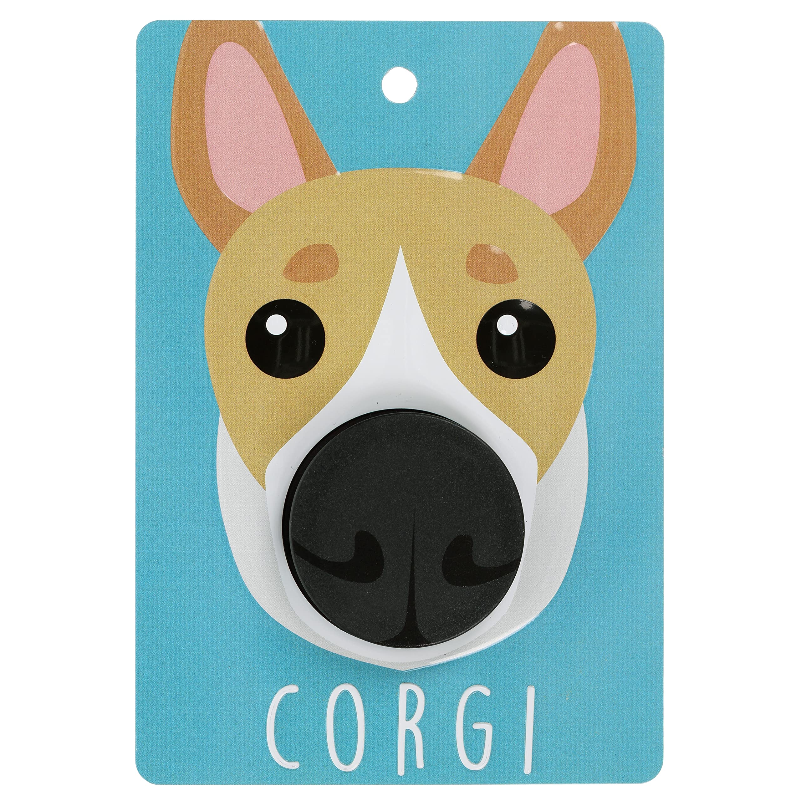 Pooch Pals Corgi Dog Lead Holder Wall Mounted Plaque Pop-Out Hook Hanger