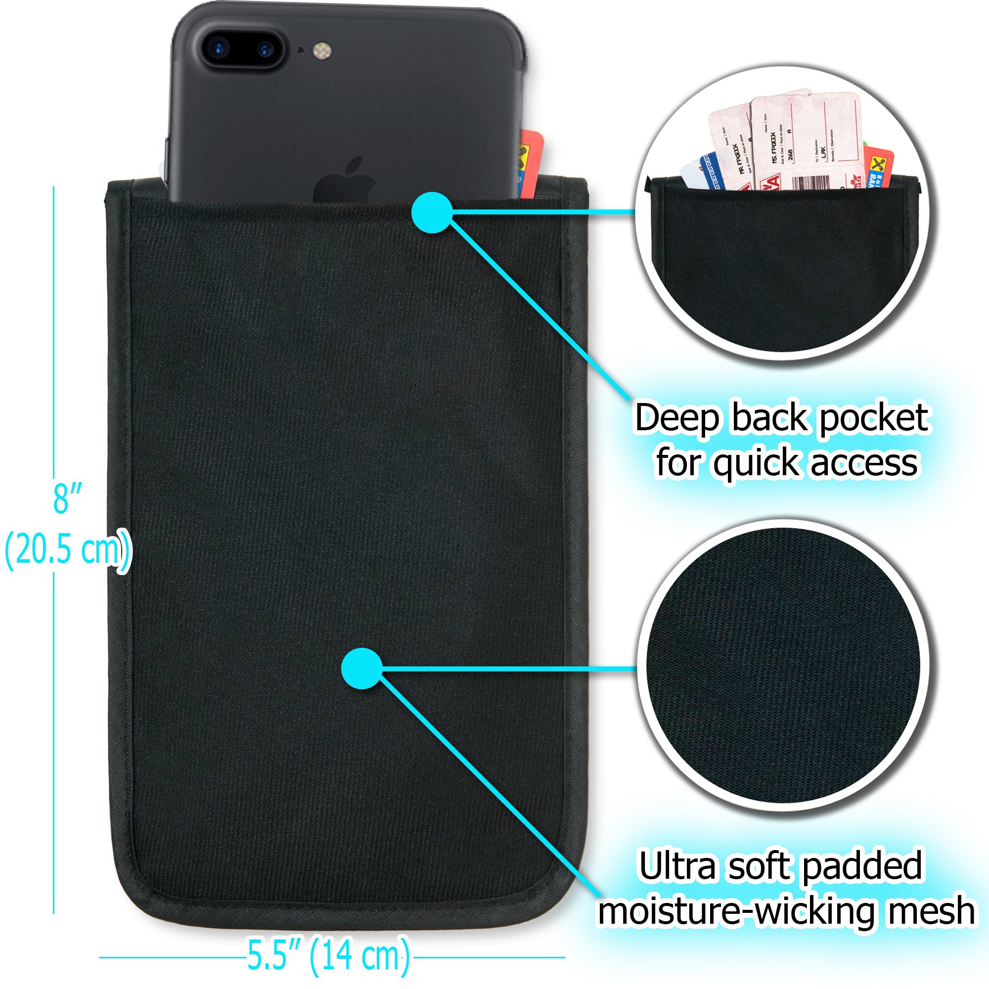 Travel Wallet-Passport Holder-Anti-Theft-Neck Pouch-RFID Blocking-For Men and Women