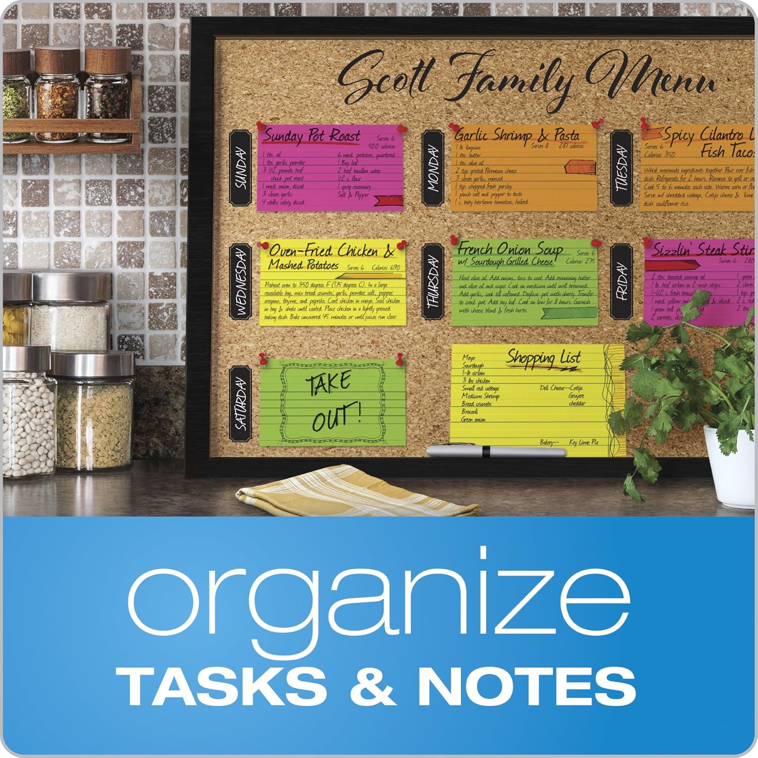 Oxford Neon Index Cards, 3" x 5", Ruled, Assorted Colors, 300 Per Pack (81300EE) : Office Products