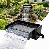 ALALAL Pond Waterfall Spillway Kit,12 inch Pond Waterfall Filter | 12 Inch Spillway,Acrylic Pond Waterfall Spillway Box,Waterfall Pond Filter for Garden Waterfalls,Backyard Koi Pond Decor