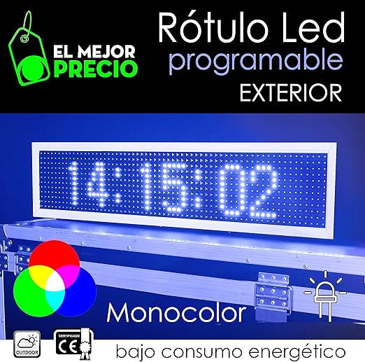 Letrero Led Programable En Rgb 1 Cara Disponible En Varios Tamanos Letreros Programables