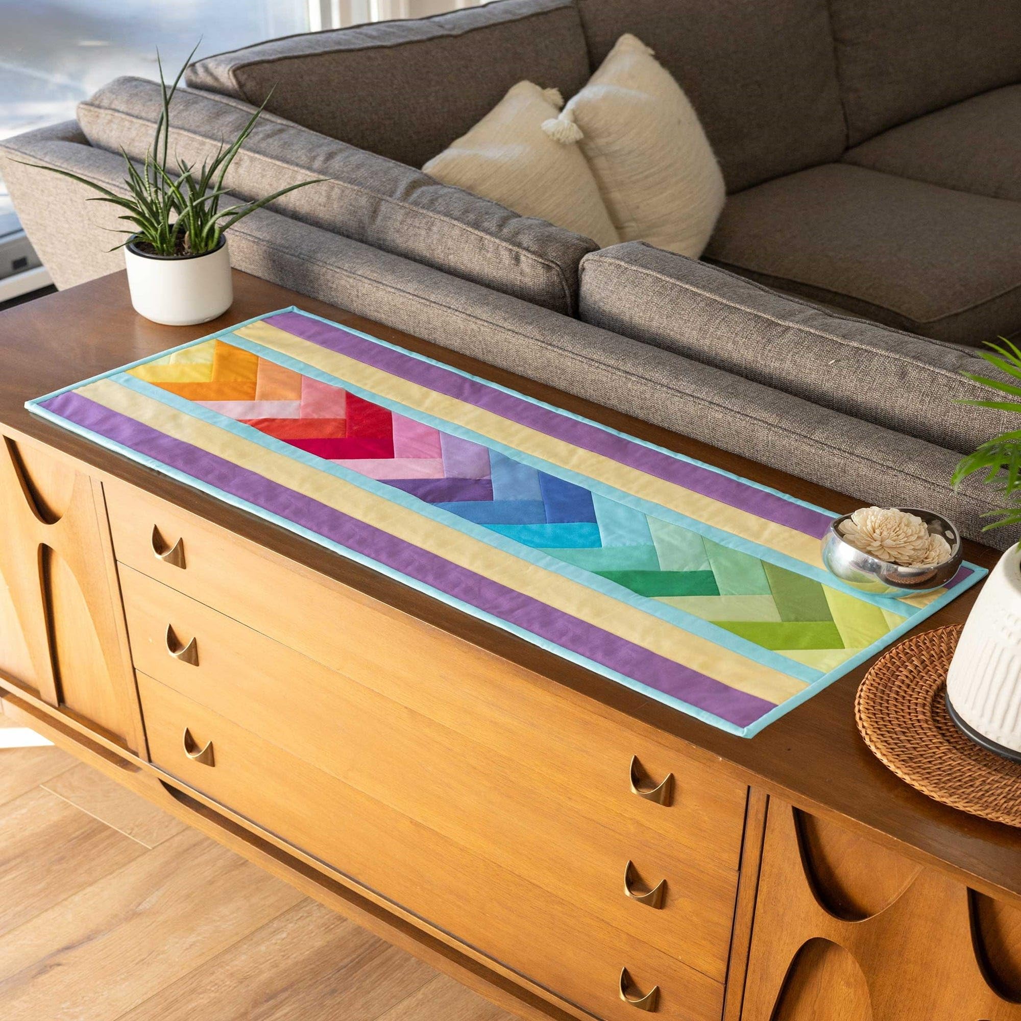 June Tailor Quilt As You Go Table Runner Quilt Pattern Venice