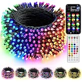 Dazzle Bright Smart Christmas String Lights, 98FT 300 LED RGB Color Changing String Lights with Remote &amp; App Controlled, Halloween Decorations for Indoor Outdoor Holiday Xmas Tree Party Decor