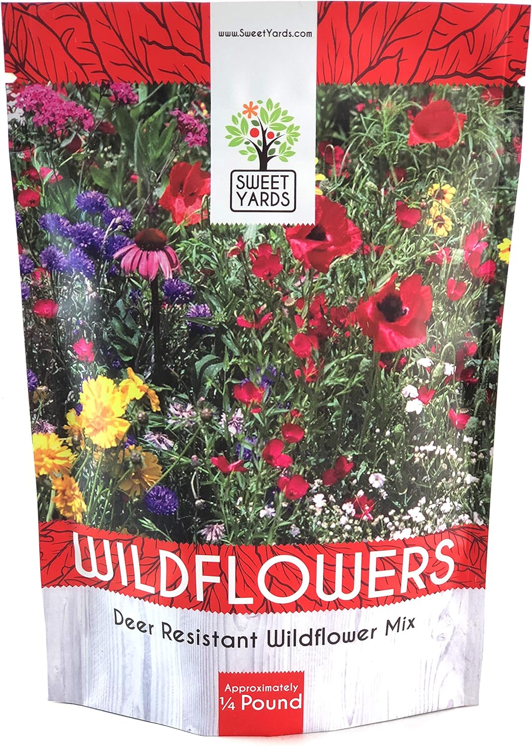Deer Resistant Wildflower Seed Mixture Bulk 1/4 Pound