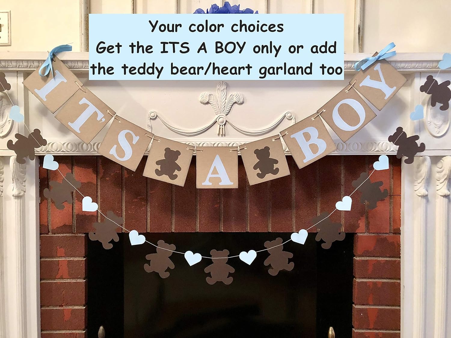 teddy bear baby shower theme boy