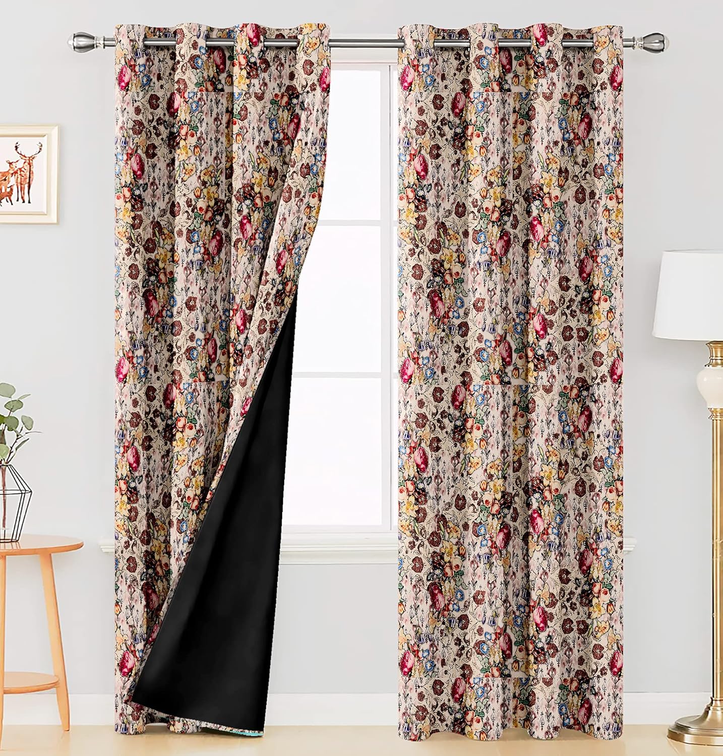 Buy Ultimate Trends Premium Polyester Floral Printed 100 Blackout