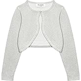 BOLEROSE Girls Long Sleeve Sparkle Cardigan Childrens Kids Bolero Shrug