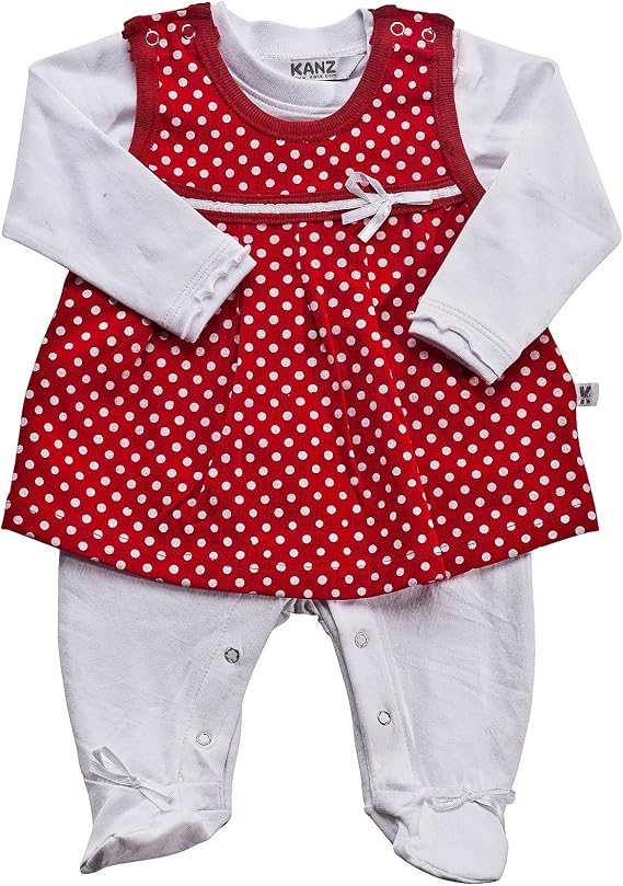 Kanz Baby - Mädchen Babybekleidung/ Strampler, gepunktet 1112651, Gr ...