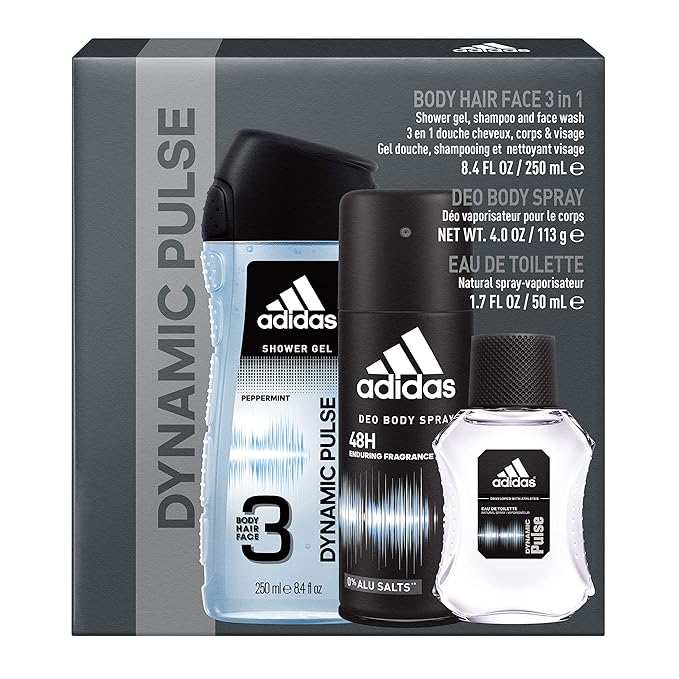 adidas Dynamic Pulse, Men's 3 Piece Gift Set with Body