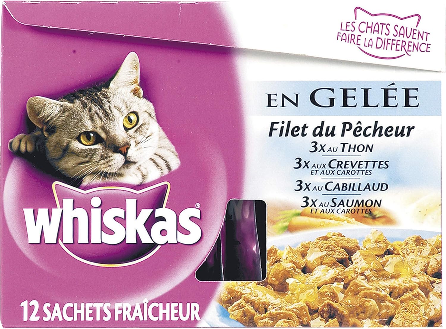 Whiskas Patee Varie Pour Chat 12 Sachets De 100g Amazon Co Uk Pet Supplies