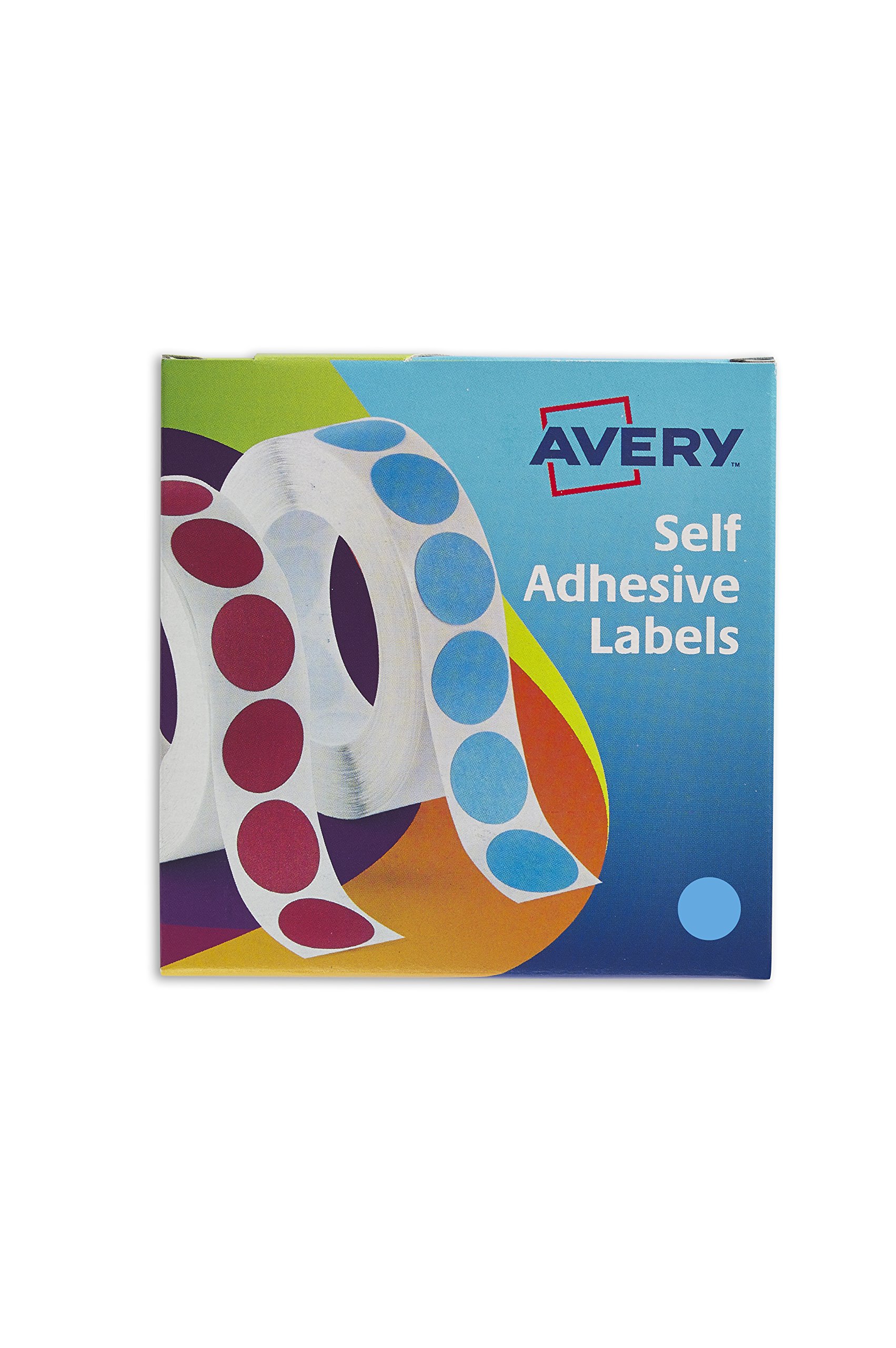 Avery Round Label Dispenser - Blue, 19mm Diameter, 1120 Labels - Ideal for Promotional Labels, Packaging & More, 24-509