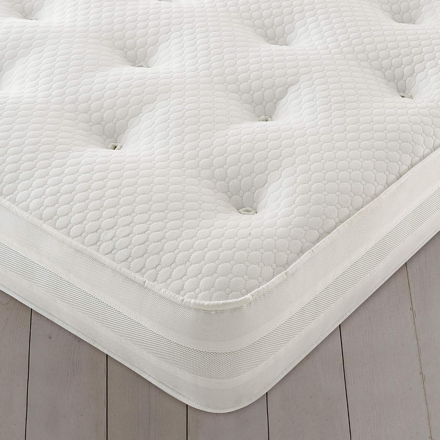 Silentnight 1400 Eco Comfort Mattress, White, Double (135 x 190 cm)