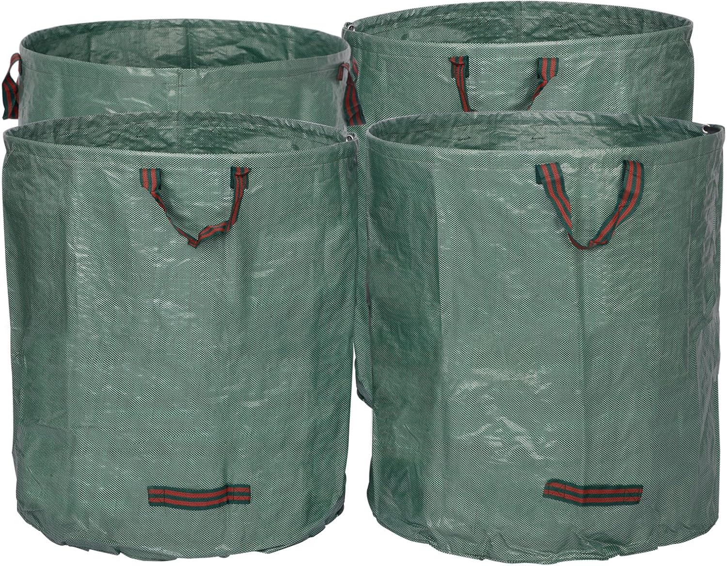 WOLTU Pack of 4 x 272L Garden Waste Bags with Handles, Reusable Heavy