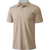 MAGCOMSEN Mens Polo Shirts Short Sleeve Moisture Wicking Performance Collared Shirt Athletic Casual Golf Polos