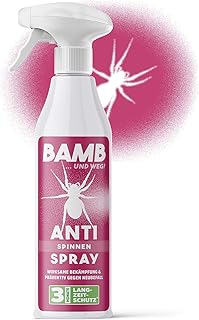 bamb Anti Spinnen Spray – 500ml Spinnenspray – Ideales Mittel gegen Spinnen zur Spinnenabwehr im Haus & Aussen