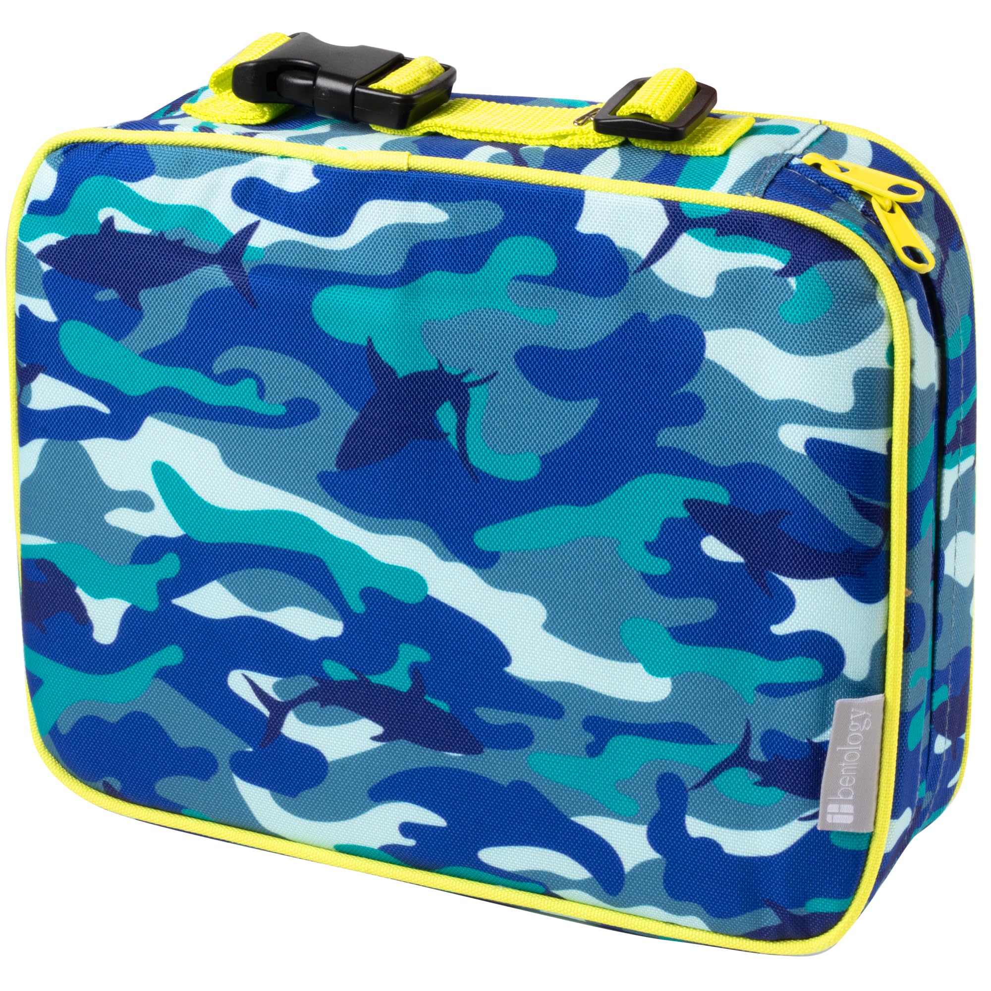 Insulated Lunch Box Sleeve - Securely Cover Your Bento Box - Shark Camouflage Design by Bentology