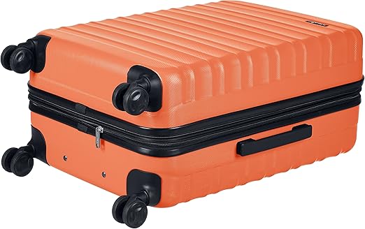 orange luggage