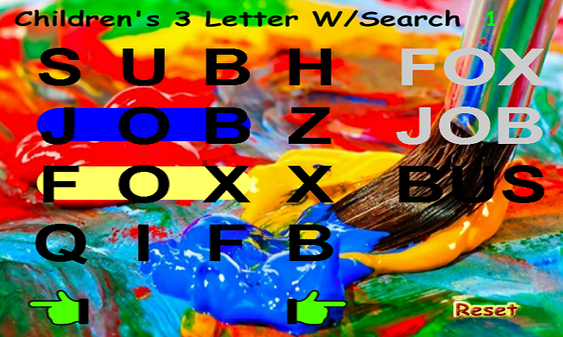 Amazon.com: Kids 3 Letter Word Search - Find Words of 3 Letters Only