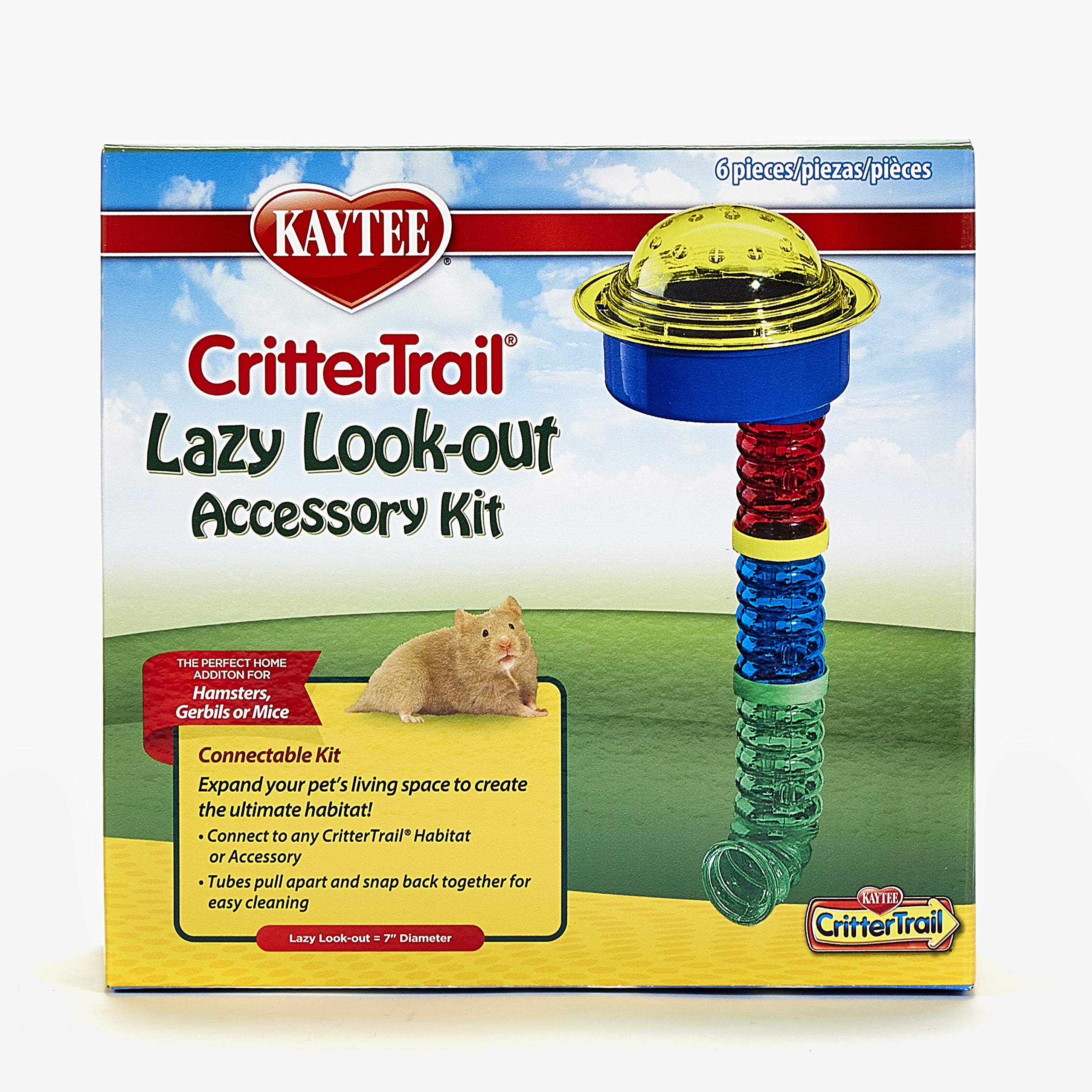 Kaytee CritterTrail Accessory Lazy Look-Out Kit, Blue, 17.78 x 17.78 x 44.45 cm