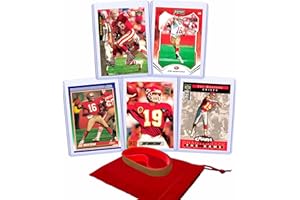 PANINI, BOWMAN, TOPPS Joe Montana Football Cards (5) Assorted Bundle - San Francisco 49ers Trading Card Gift Set