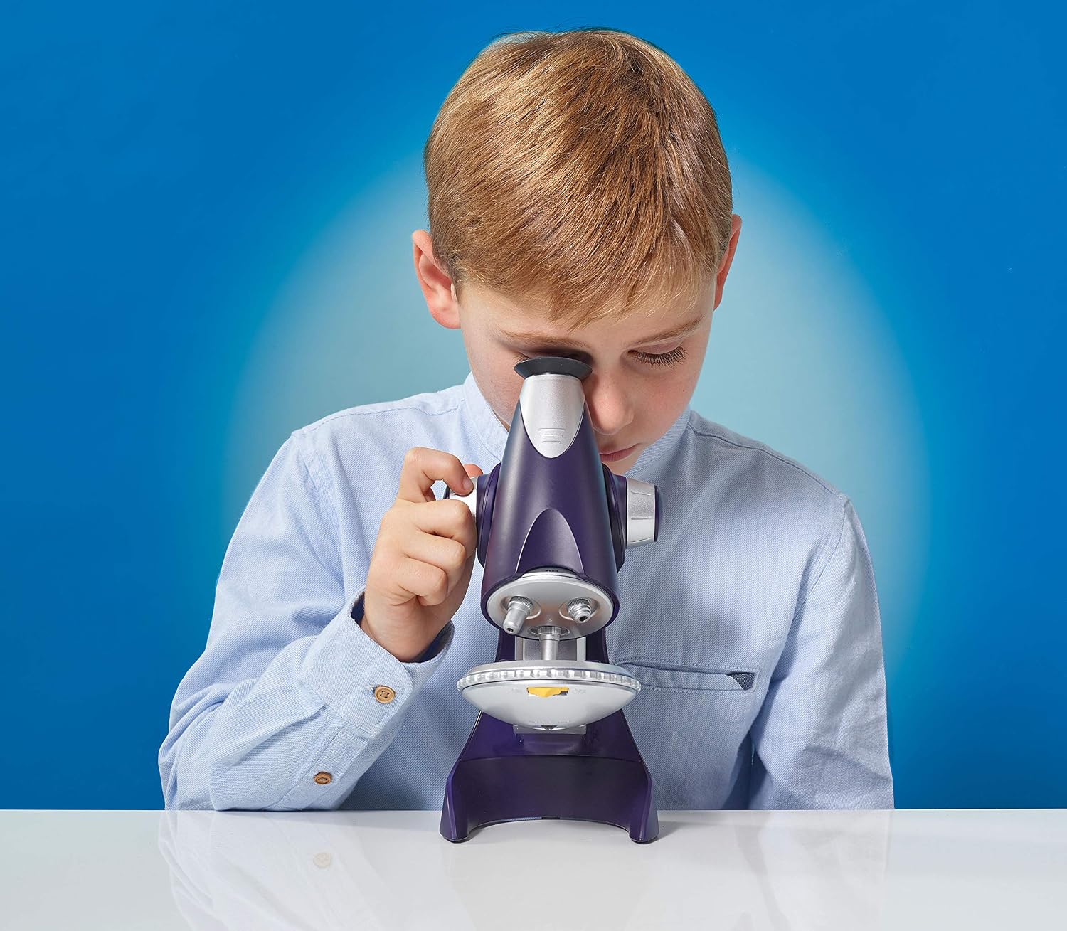 Brainstorm Toys Kids 450X Microscope - 100x, 300x, 450x Magnification with Illuminated Lens, 40+ Piece Educational STEM Kit - Image 5