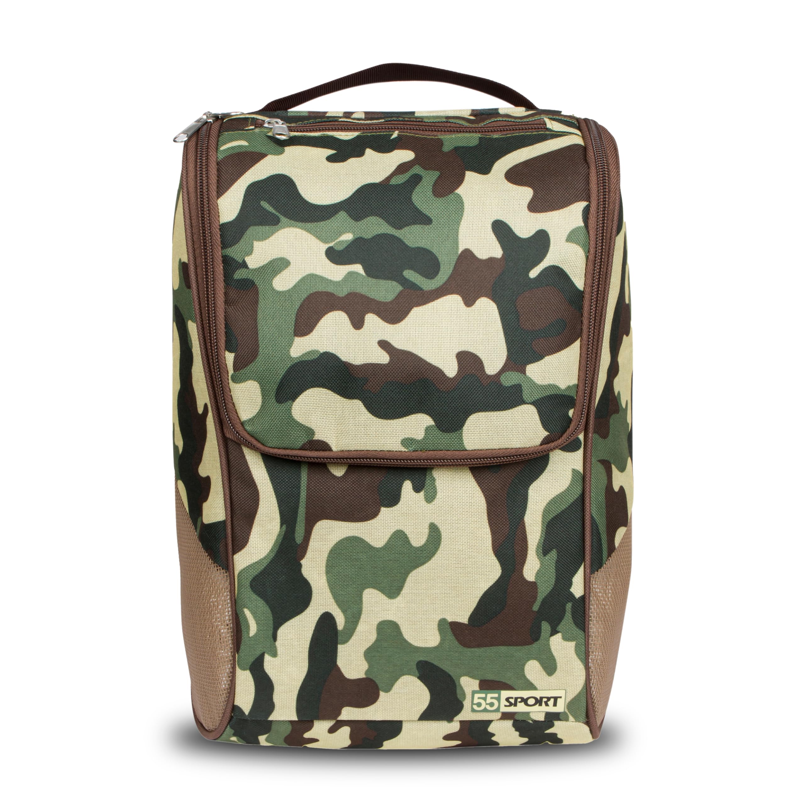 55 Sport Pro Ventilated Football Boot and Shoe Bag With Zipped Pocket - Camo