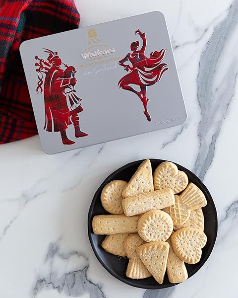 WALKER’S SHORTBREAD SCOTTISH ICON PIPER & HIGHLAND DANCER HOLIDAY TIN, ALL-BUTTER SHORTBREAD COOKIES, 5.3 OZ TIN