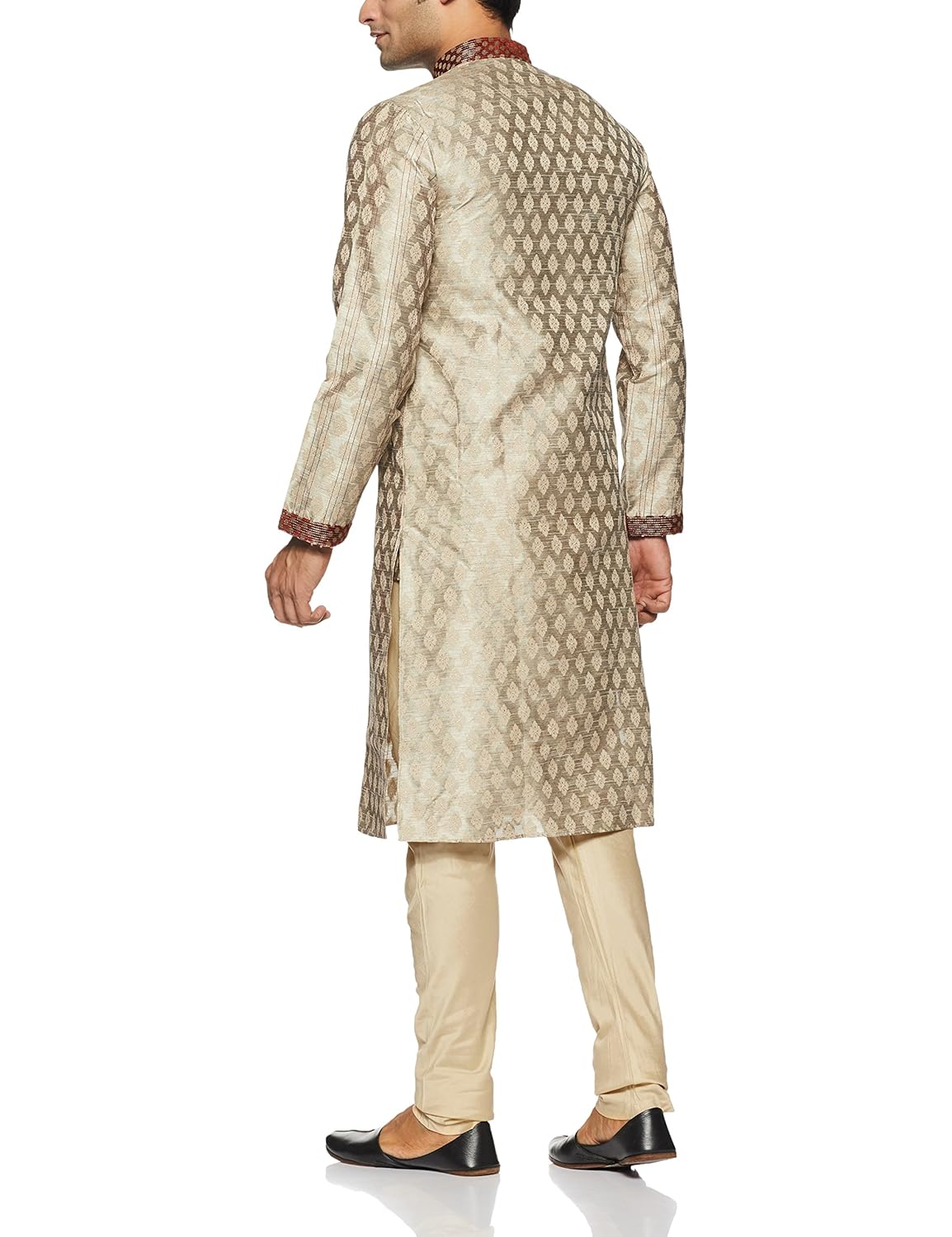 manu men's art silk kurta pyjama