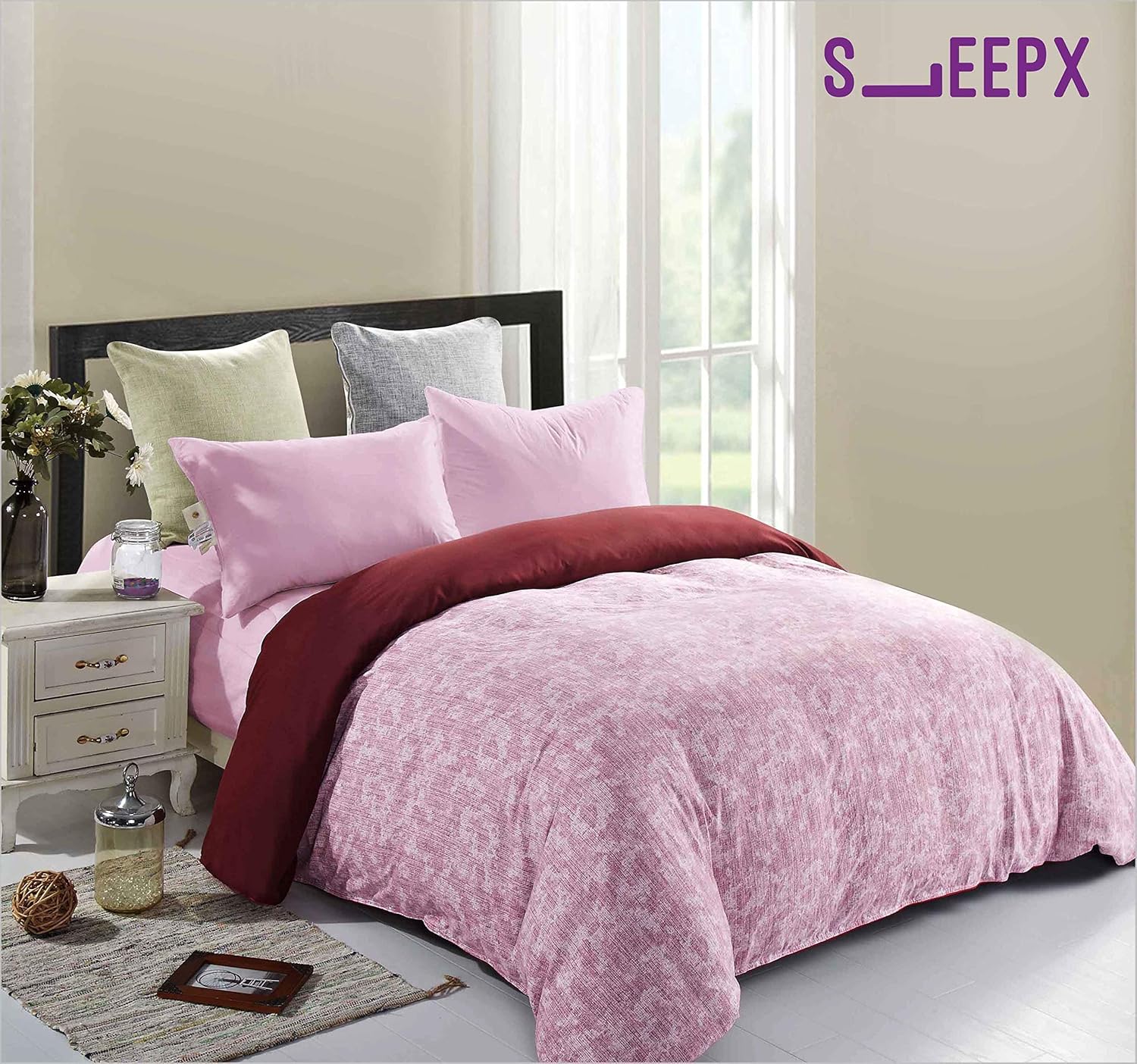 Buy Sleepx All Season Comforter King Size Reversible With Fine