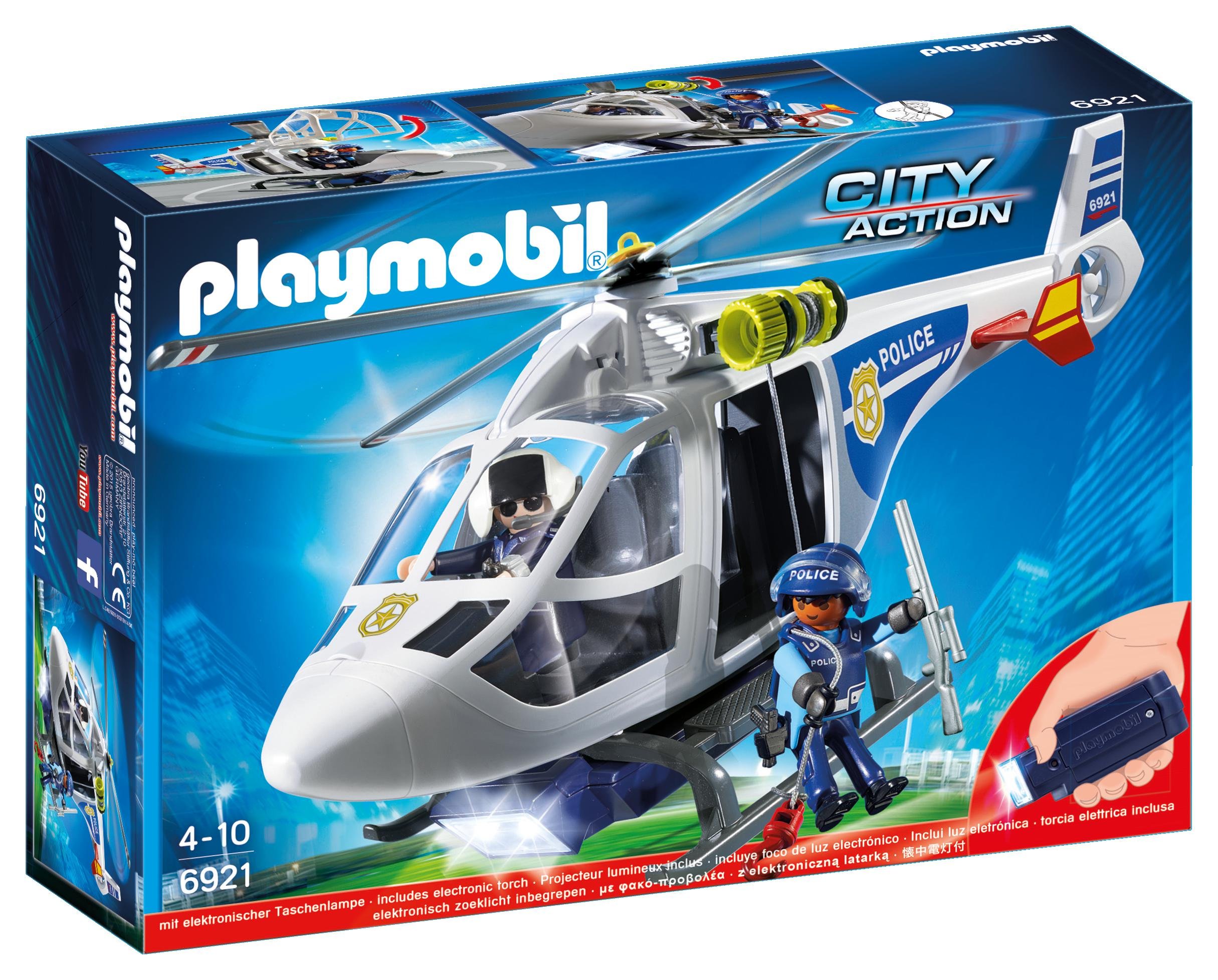 Playmobil 6921 - Elicottero della Polizia con Faro